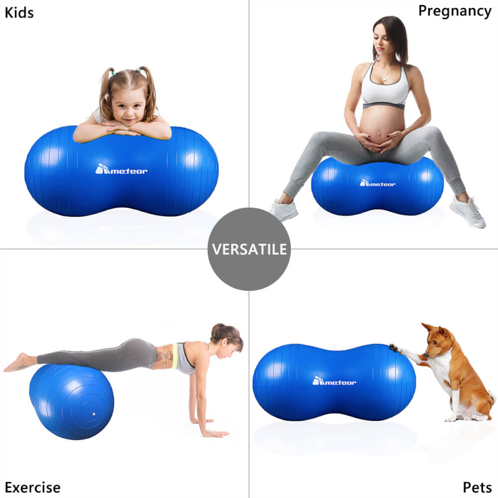 ลูกบอลโยคะ ทรงถั่ว ABLOOM 0160027018010_ฟ้า